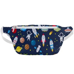 Big Set Cute Astronaut Space Planet Star Alien Rockets Ufo Constellation Satellite Moon Waist Bag  by Wegoenart