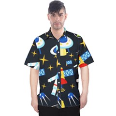 Space Seamless Pattern ---- Men s Hawaii Shirt