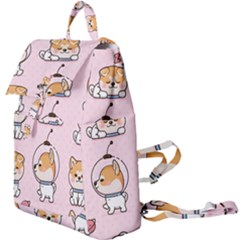 Set Kawaii Smile Japanese Dog Cartoon Buckle Everyday Backpack by Wegoenart