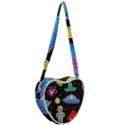 Seamless Pattern With Space Object Ufo Rocket Alien Hand Drawn Element Space Heart Shoulder Bag View2