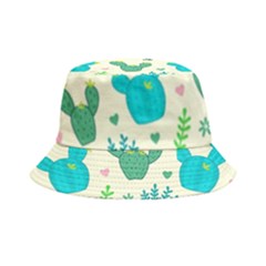 Cactus Succulent Floral Seamless Pattern Bucket Hat by Wegoenart