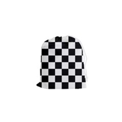 Chess Board Background Design Drawstring Pouch (xs) by Wegoenart