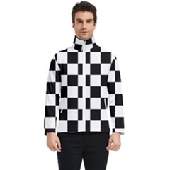 Chess Board Background Design Men s Bomber Jacket