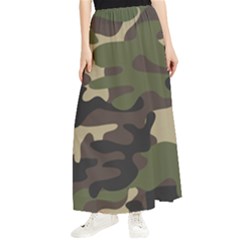 Texture-military-camouflage-repeats-seamless-army-green-hunting Maxi Chiffon Skirt by Wegoenart