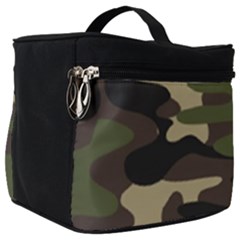 Texture-military-camouflage-repeats-seamless-army-green-hunting Make Up Travel Bag (big) by Wegoenart