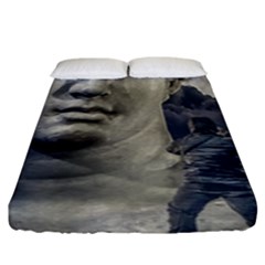 Men Taking Photos Of Greek Goddess Fitted Sheet (king Size) by dflcprintsclothing