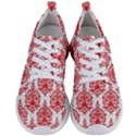 White And Red Ornament Damask Vintage Men s Lightweight Sports Shoes View1