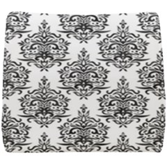 Black And White Ornament Damask Vintage Seat Cushion by ConteMonfrey