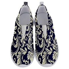 Blue Floral Tribal No Lace Lightweight Shoes by ConteMonfrey