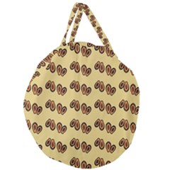 Pastel Papaya Giant Round Zipper Tote