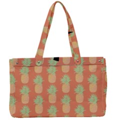 Pineapple Orange Pastel Canvas Work Bag