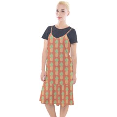 Pineapple Orange Pastel Camis Fishtail Dress by ConteMonfrey