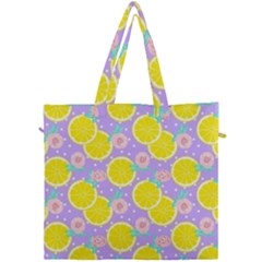 Purple Lemons  Canvas Travel Bag by ConteMonfrey