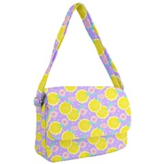 Purple Lemons  Courier Bag by ConteMonfrey
