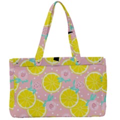 Pink Lemons Canvas Work Bag by ConteMonfrey