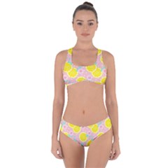 Pink Lemons Criss Cross Bikini Set by ConteMonfrey