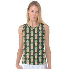 Pineapple Green Women s Basketball Tank Top by ConteMonfrey