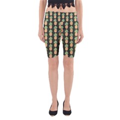 Pineapple Green Yoga Cropped Leggings by ConteMonfrey