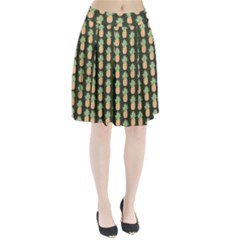 Pineapple Green Pleated Skirt