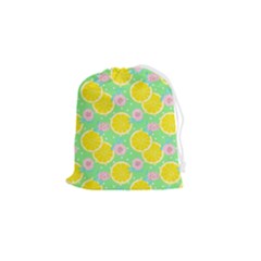Green Lemons Drawstring Pouch (small) by ConteMonfrey