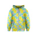 Blue neon lemons Kids  Zipper Hoodie View1