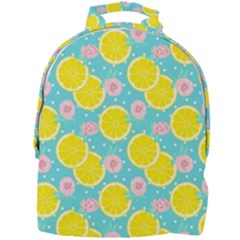 Blue Neon Lemons Mini Full Print Backpack by ConteMonfrey