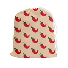 Small Mini Peppers Pink Drawstring Pouch (2xl) by ConteMonfrey
