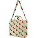 Small Mini Peppers Green Square Shoulder Tote Bag View1