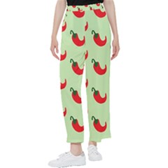 Small Mini Peppers Green Women s Pants  by ConteMonfrey