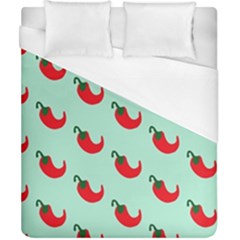 Small Mini Peppers Blue Duvet Cover (california King Size) by ConteMonfrey