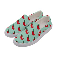 Small Mini Peppers Blue Women s Canvas Slip Ons by ConteMonfrey