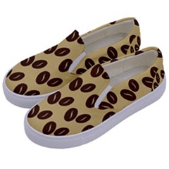 Coffee Beans Kids  Canvas Slip Ons by ConteMonfrey