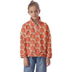 Cute Pumpkin Kids  Half Zip Hoodie by ConteMonfrey