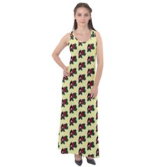 Guarana Fruit Small Sleeveless Velour Maxi Dress by ConteMonfrey