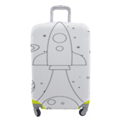 Going To Space - Cute Starship Doodle  Luggage Cover (small) by ConteMonfrey