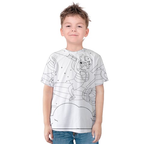 Little Boy Explorer Kids  Cotton Tee by ConteMonfrey