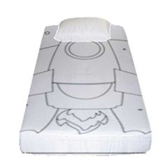 Starship Doodle - Space Elements Fitted Sheet (single Size) by ConteMonfrey