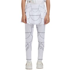 Starship Doodle - Space Elements Kids  Skirted Pants by ConteMonfrey