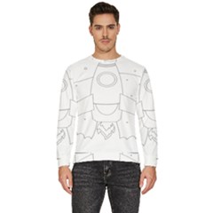 Starship Doodle - Space Elements Men s Fleece Sweatshirt by ConteMonfrey