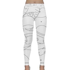 Starships Silhouettes - Space Elements Classic Yoga Leggings by ConteMonfrey