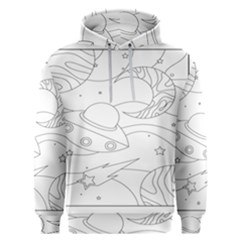 Starships Silhouettes - Space Elements Men s Overhead Hoodie