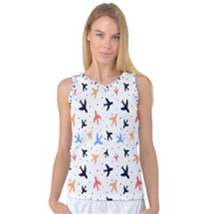 Sky Birds - Airplanes Women s Basketball Tank Top by ConteMonfrey