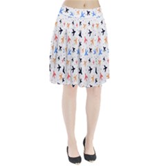 Sky Birds - Airplanes Pleated Skirt by ConteMonfrey