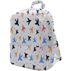 Sky Birds - Airplanes Zip Up Backpack by ConteMonfrey