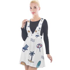 Summer Elements Plunge Pinafore Velour Dress by ConteMonfrey