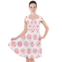 All Zodiac Signs Cap Sleeve Midi Dress by ConteMonfrey