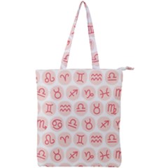 All Zodiac Signs Double Zip Up Tote Bag by ConteMonfrey