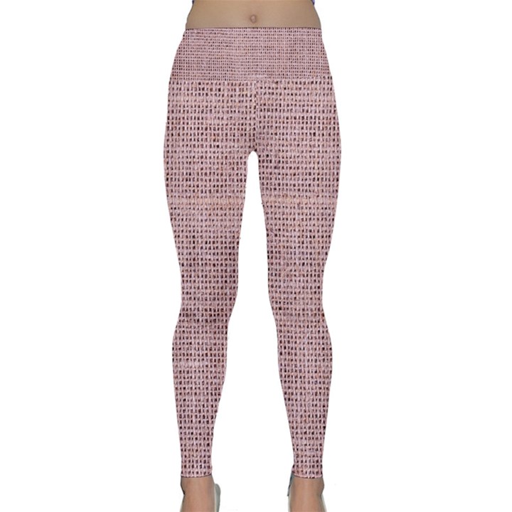 Terracotta Linen Lightweight Velour Classic Yoga Leggings