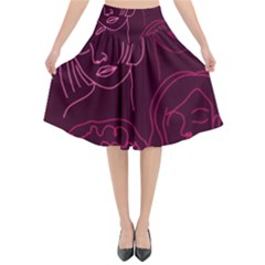 Im Only Woman Flared Midi Skirt by ConteMonfrey