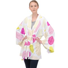 Crystal Energy Long Sleeve Velvet Kimono 